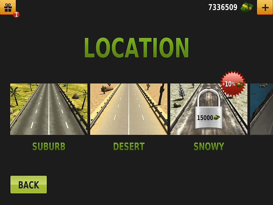 Traffic Racer locations and environment