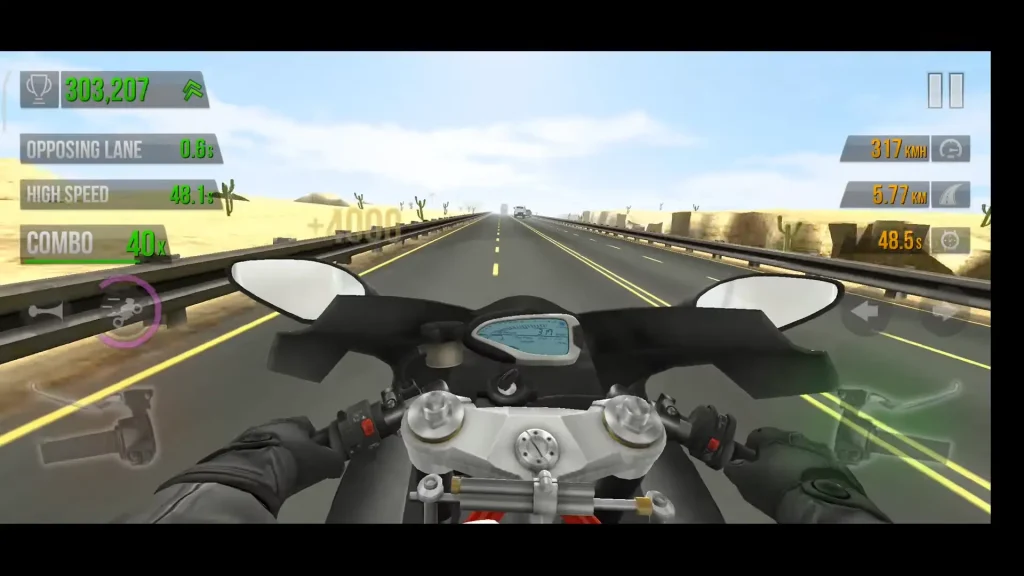 Traffic-Rider mod apk-Gameplay-